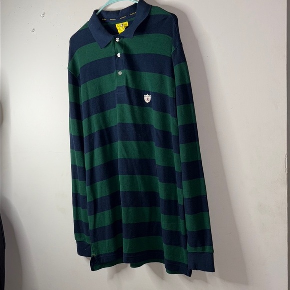 Duck Head Green and Blue Striped Polo Shirt - Picture 5 of 5